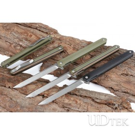 Magic pen quick opening folding knife (three-color G10 handle) （UD2105526A）